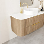 Marquis Shore 2 Drawer Wall Hung Vanity with Symphony Solid Surface Top and Basin