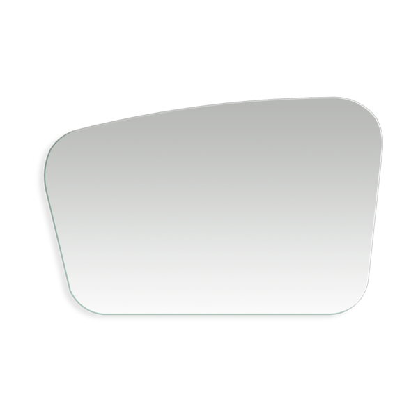 Marquis Solar Mirror, 600mm round wall mirror with soft curved edges, front view, clear glass finish