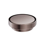 Nero round tile insert floor waste in brushed bronze, front view, 100mm outlet, 130mm