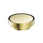 Nero round tile insert floor waste, brushed gold finish, 130mm with 100mm outlet