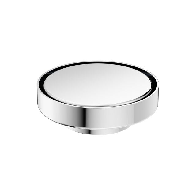 Nero round chrome tile insert floor waste, low-profile flush top, 130mm, 80mm outlet