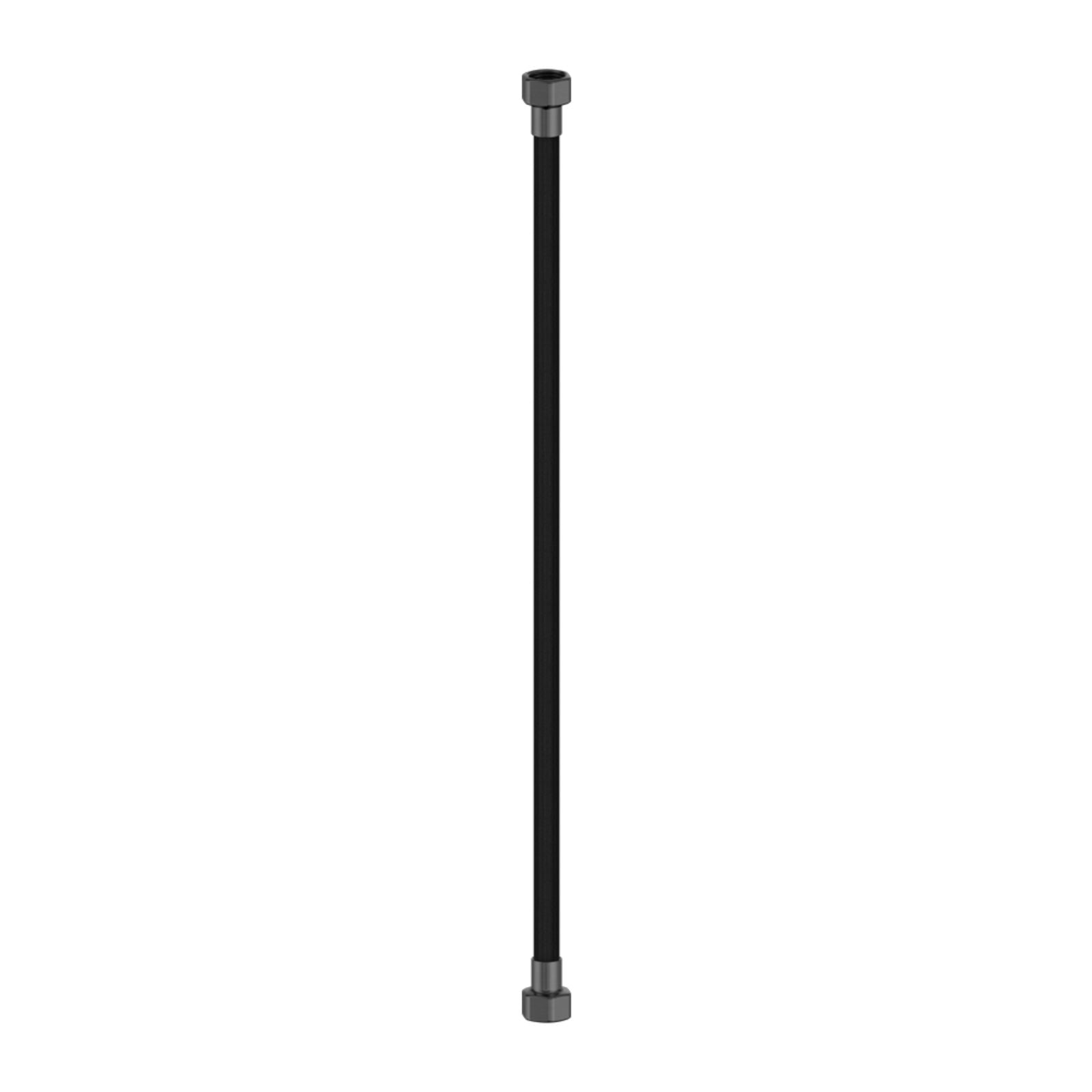 Nero 500mm flexible water connector hose in gun metal, with G1/2 female fittings on both ends, shown on white background