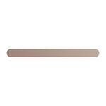 Nero Bianca hand towel rail in brushed bronze, slim rounded bar shown front-on on a white background