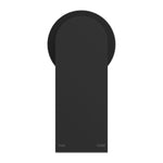 Nero Bianca shower mixer in matte black, wall-mounted with 60mm round plate and single lever handle