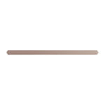 Nero Bianca 600mm single towel rail in brushed bronze, shown front on against a white background