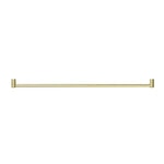 Nero Mecca Care 1200mm grab rail in brushed gold, horizontal bathroom safety rail with 25mm round tube for support