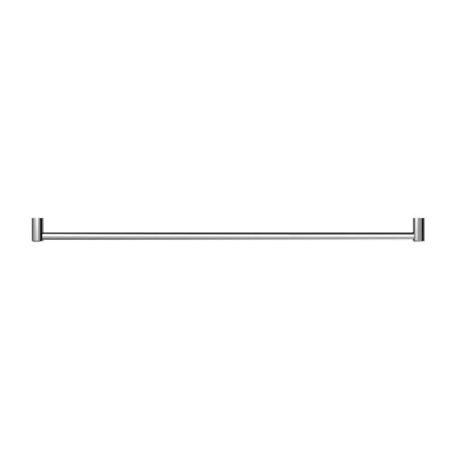 Nero Mecca Care 1200mm chrome grab rail, straight horizontal bathroom safety rail with wall mounts