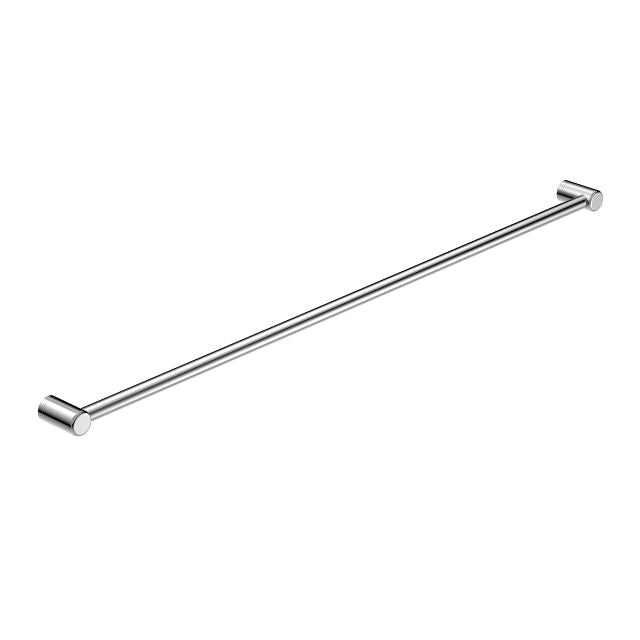 Nero Mecca Care chrome 25mm grab rail, 1200mm long, with round wall fixings