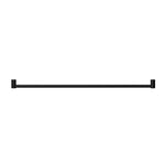 Nero Mecca Care 1200mm grab rail in matte black, horizontal bathroom safety rail with round wall mounts