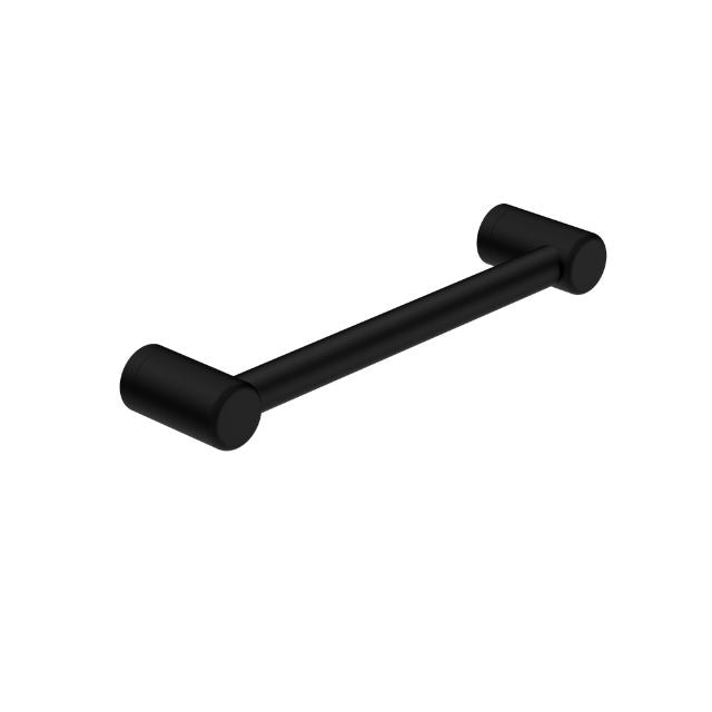 Nero Mecca Care matte black 300mm grab rail, cylindrical bathroom accessory