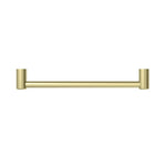 Nero Mecca Care 450mm grab rail in brushed gold, horizontal single bar bathroom accessory with 25mm round ends
