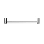 Nero Mecca Care 25mm chrome grab rail with 450mm fixing distance, shown front on against white background