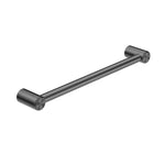 Nero Mecca Care 25mm grab rail, 450mm, gunmetal, horizontal wall-mounted bathroom support bar