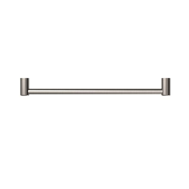 Nero Mecca Care 600mm grab rail in brushed nickel, straight horizontal wall-mounted bathroom safety rail