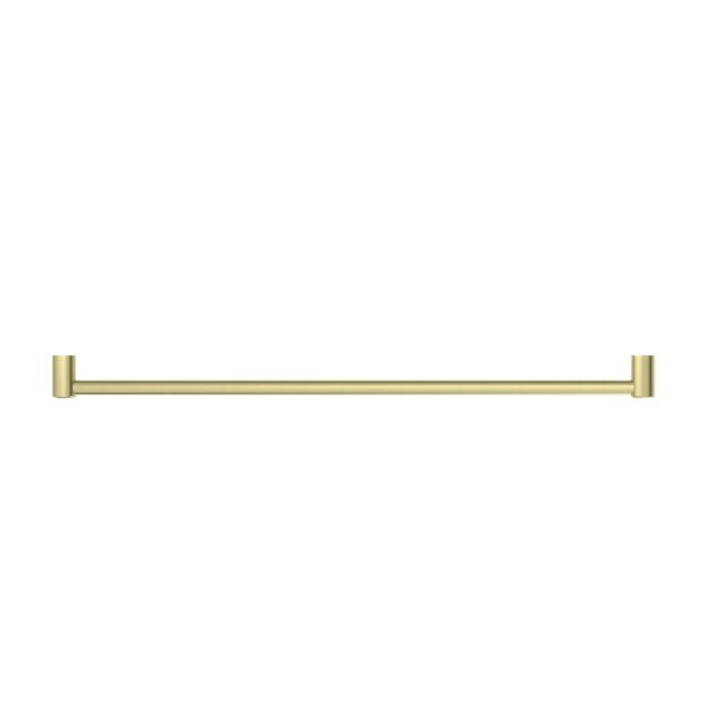 Nero Mecca Care 1200mm grab rail in brushed gold, straight wall-mounted bathroom rail