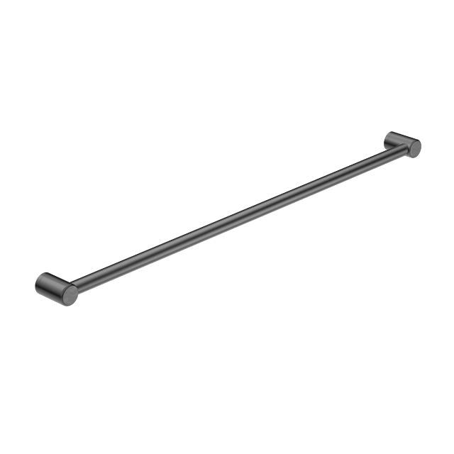 Nero Mecca Care 32mm grab rail, 1200mm, gunmetal stainless steel, straight wall-mounted bar