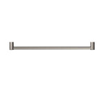 Nero Mecca Care 900mm grab rail in brushed nickel, straight horizontal bathroom support bar with round end brackets