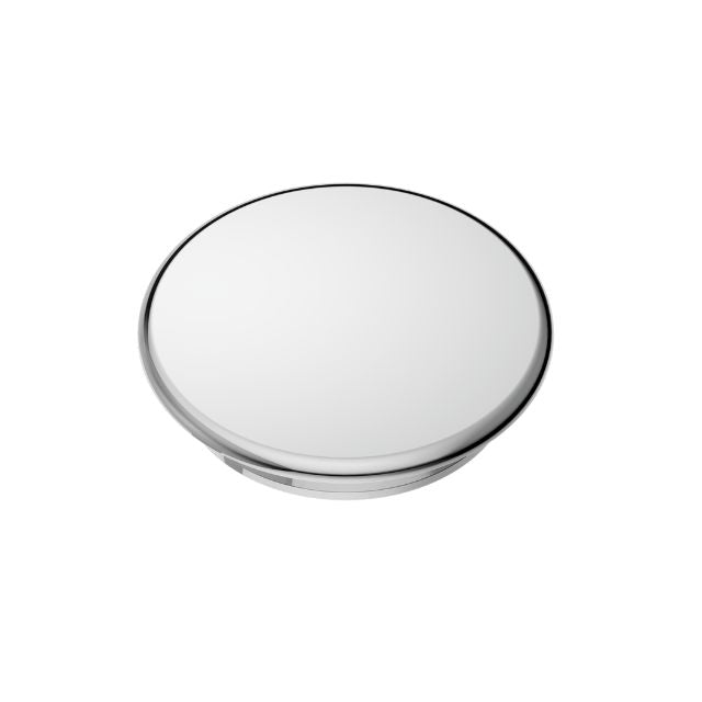 Nero Mecca Care 32mm grab rail cap, chrome round finish, top view