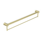 Nero Mecca Care 900mm grab rail with towel holder, brushed gold stainless steel bathroom accessory