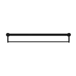 Nero Mecca Care matte black 900mm grab rail with towel holder, wall-mounted horizontal view