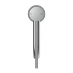 Nero Mecca Care chrome basin mixer tap with long lever handle, front view on white background