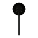 Nero Mecca Care wall-mounted shower mixer in matte black with round plate and single lever handle