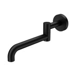Nero Mecca Wall Mounted Swivel Bath Spout Only 225mm II - Matte Black