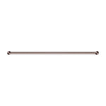 Nero New Mecca 600mm single towel rail in brushed bronze, wall-mounted with round end caps