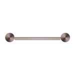 Nero New Mecca wall-mounted soap dish holder in brushed bronze, with round concealed-fixings on a white background