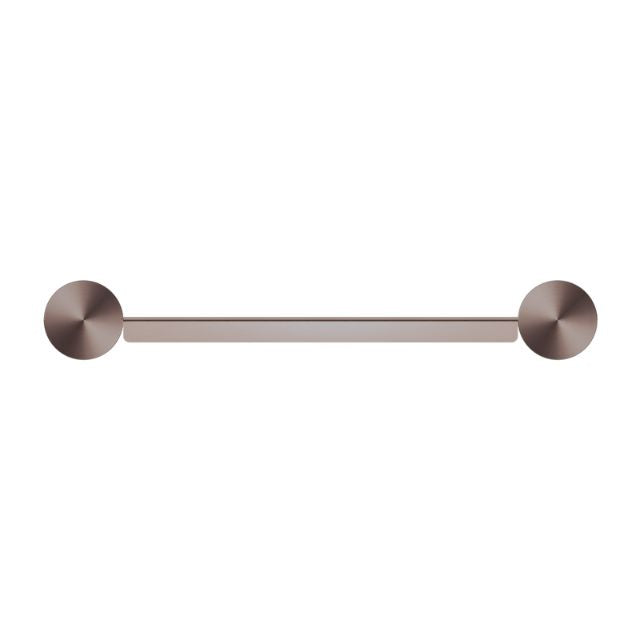 Nero New Mecca wall-mounted soap dish holder in brushed bronze, with round concealed-fixings on a white background