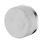 Nero Serenity progressive shower mixer handle, chrome with Carrara marble round face