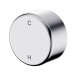 Nero Serenity progressive shower mixer with metal handle, chrome round wall mixer