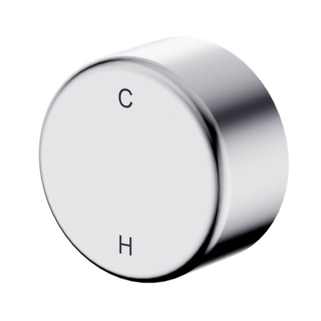 Nero Serenity progressive shower mixer with metal handle, chrome round wall mixer