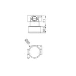 Technical drawing of Nero Serenity progressive shower mixer, chrome, with front and side views and dimensions Ø60mm, 51mm and 30.5mm