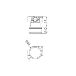 Technical drawing of Nero Serenity progressive shower mixer, showing front and side views with Ø60mm and 51mm measurements