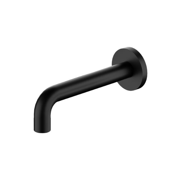 Nero X Plus wall basin spout, matte black, 180mm reach, wall-mounted