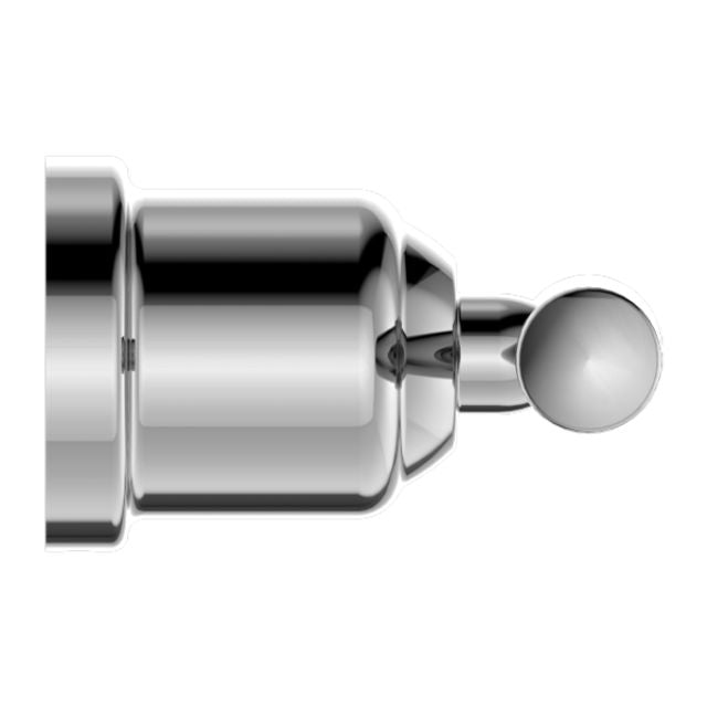 Nero York chrome robe hook, side view on white background