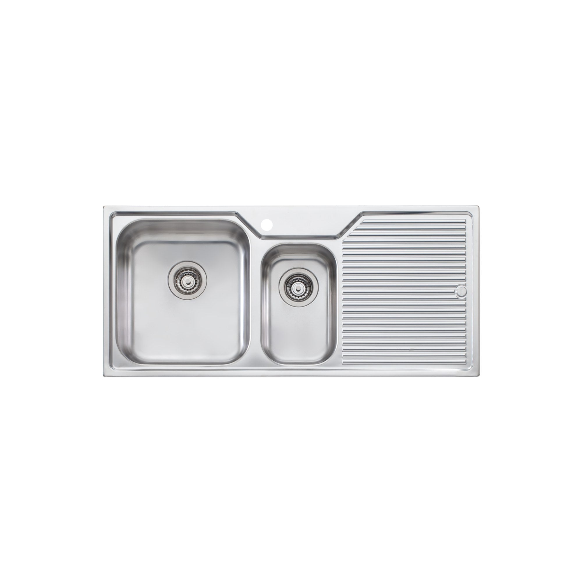 Oliveri Nu-Petite 1 & 1/2 Bowl Topmount Sink With Drainer