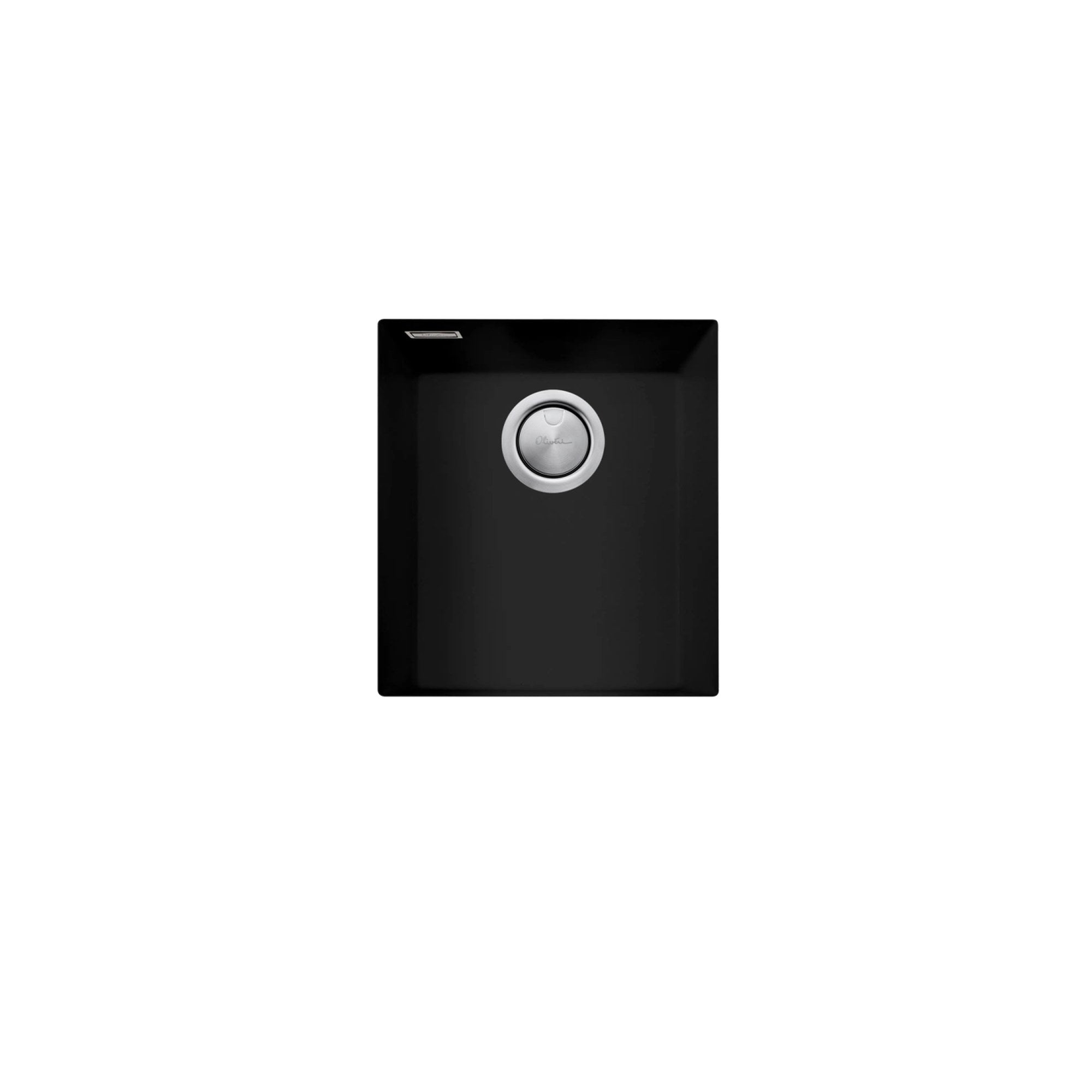 Oliveri Santorini Standard Bowl Undermount Sink Matte Black