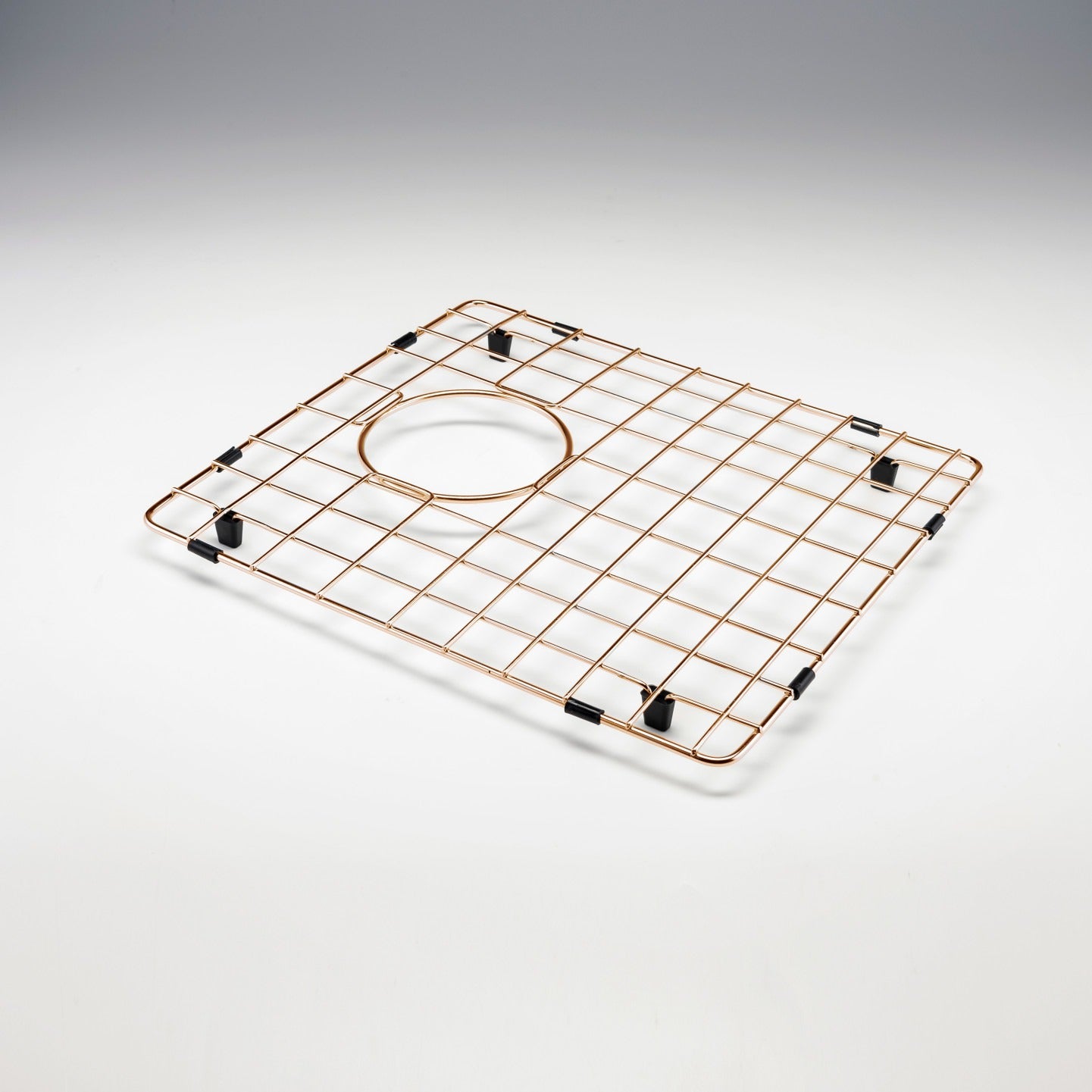 Oliveri Spectra main bowl protector in copper, rectangular stainless steel sink saver grate