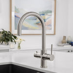 Peppy Taps Flagship 4 in 1 Boiling and Ambient Filtered Tap Brushed Nickel