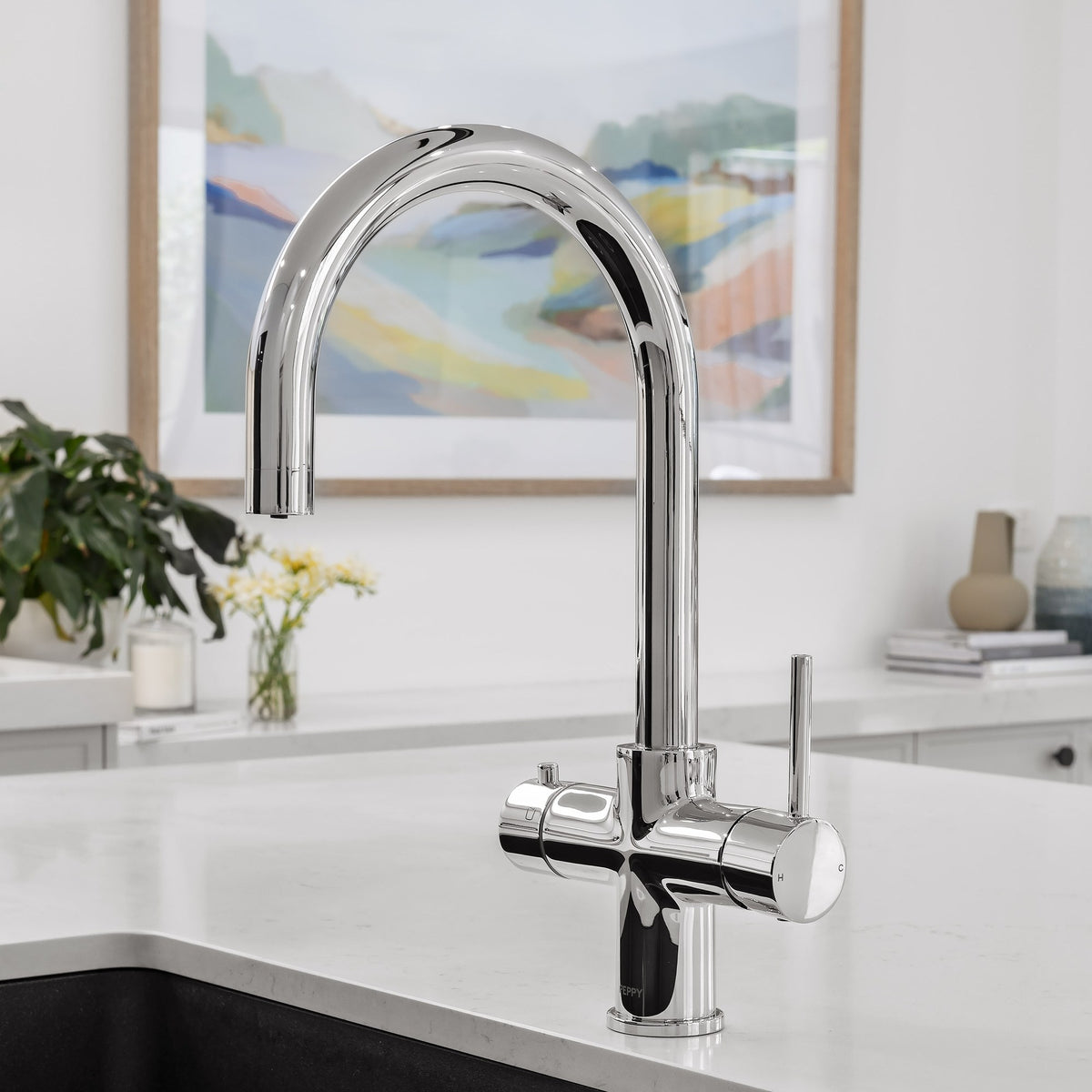 Peppy Taps Flagship 4 in 1 Boiling and Ambient Filtered Tap Chrome