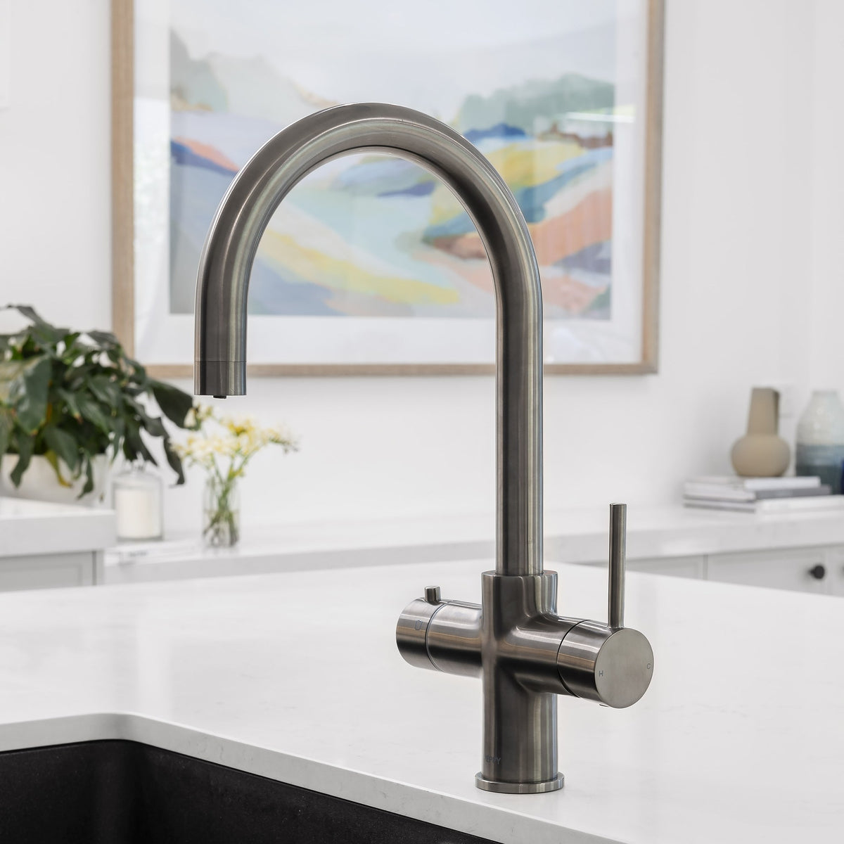 Peppy Taps Flagship 4 in 1 Boiling and Ambient Filtered Tap Gunmetal