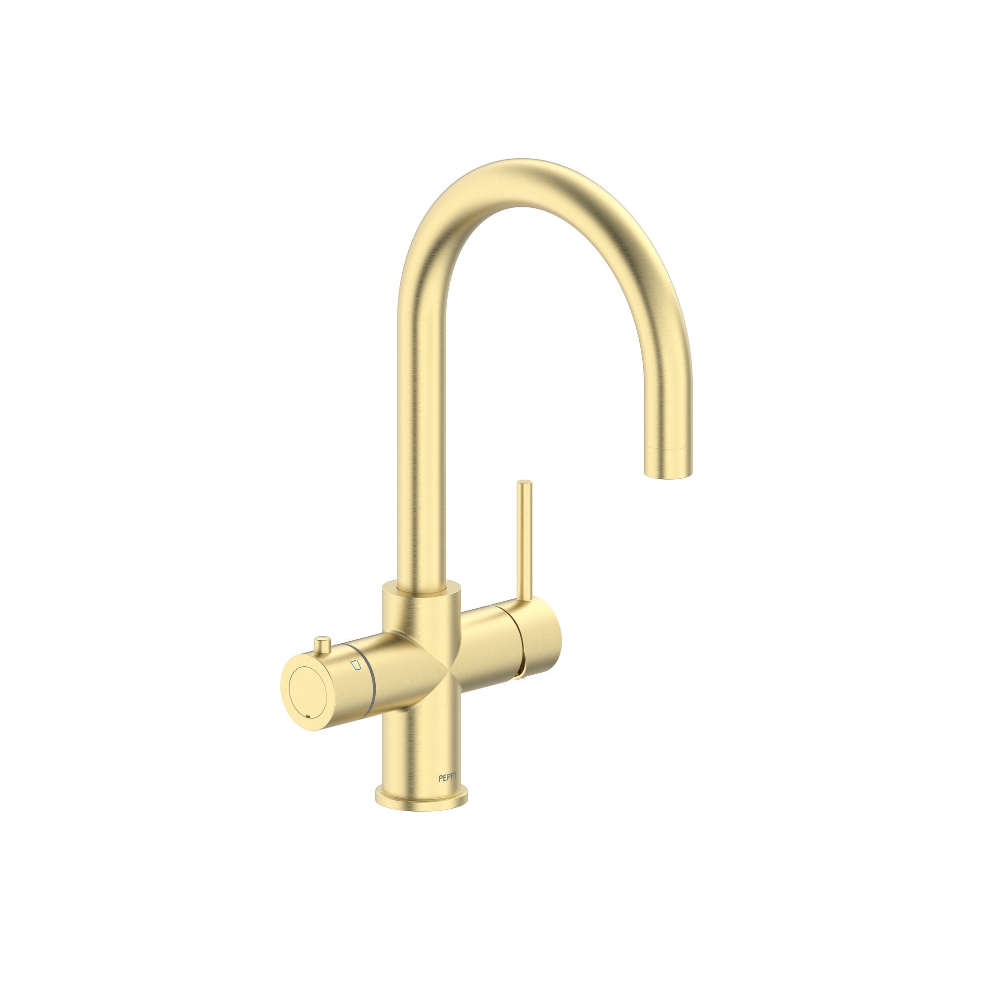Peppy Taps Flagship 4 in 1 Boiling and Chilled Filtered Tap Brushed Brass