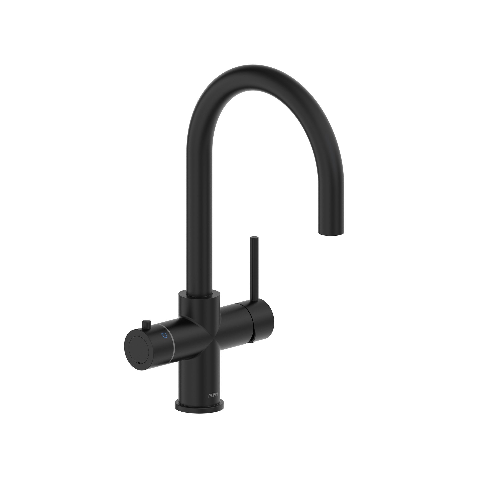 Peppy Taps Flagship 4 in 1 Boiling and Chilled Filtered Tap Matte Black