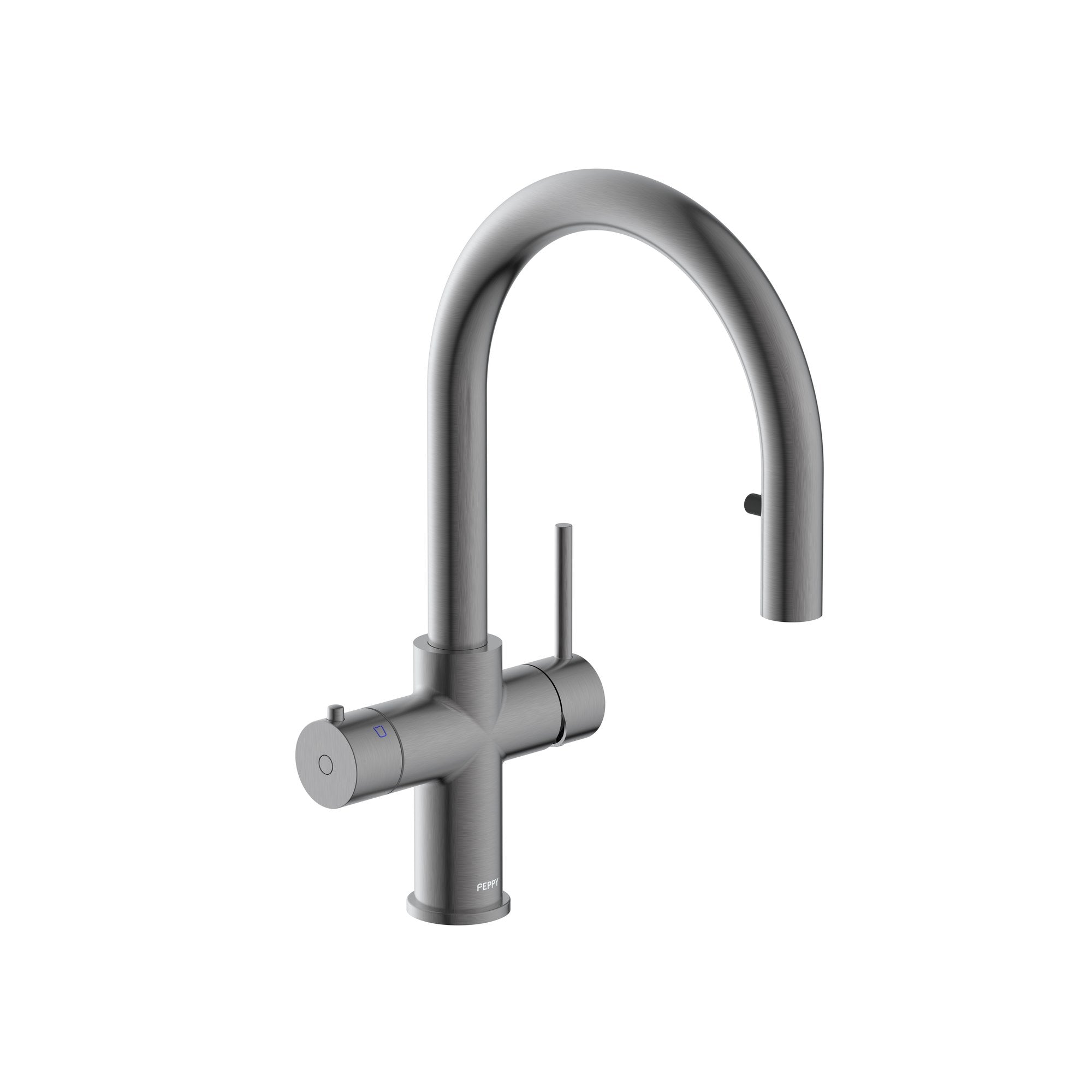 Peppy Taps Flagship 4 in 1 Pullout Boiling and Ambient Filtered Tap Gunmetal