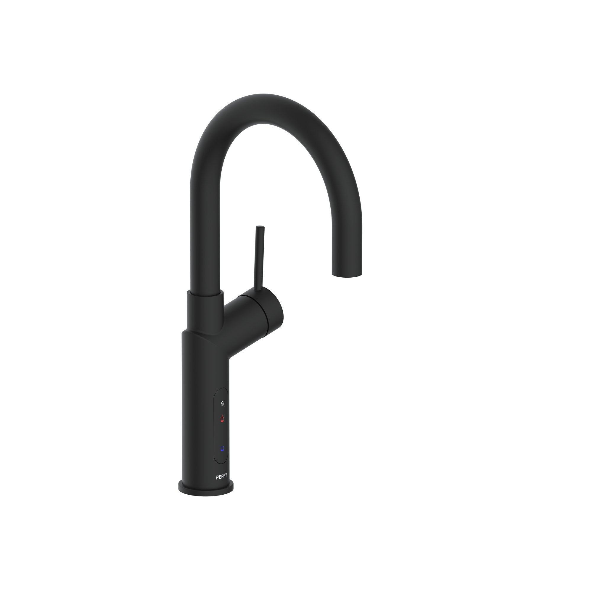 Peppy Taps Signature 4 in 1 Electronic Boiling and Ambient Filtered Tap Matte Black