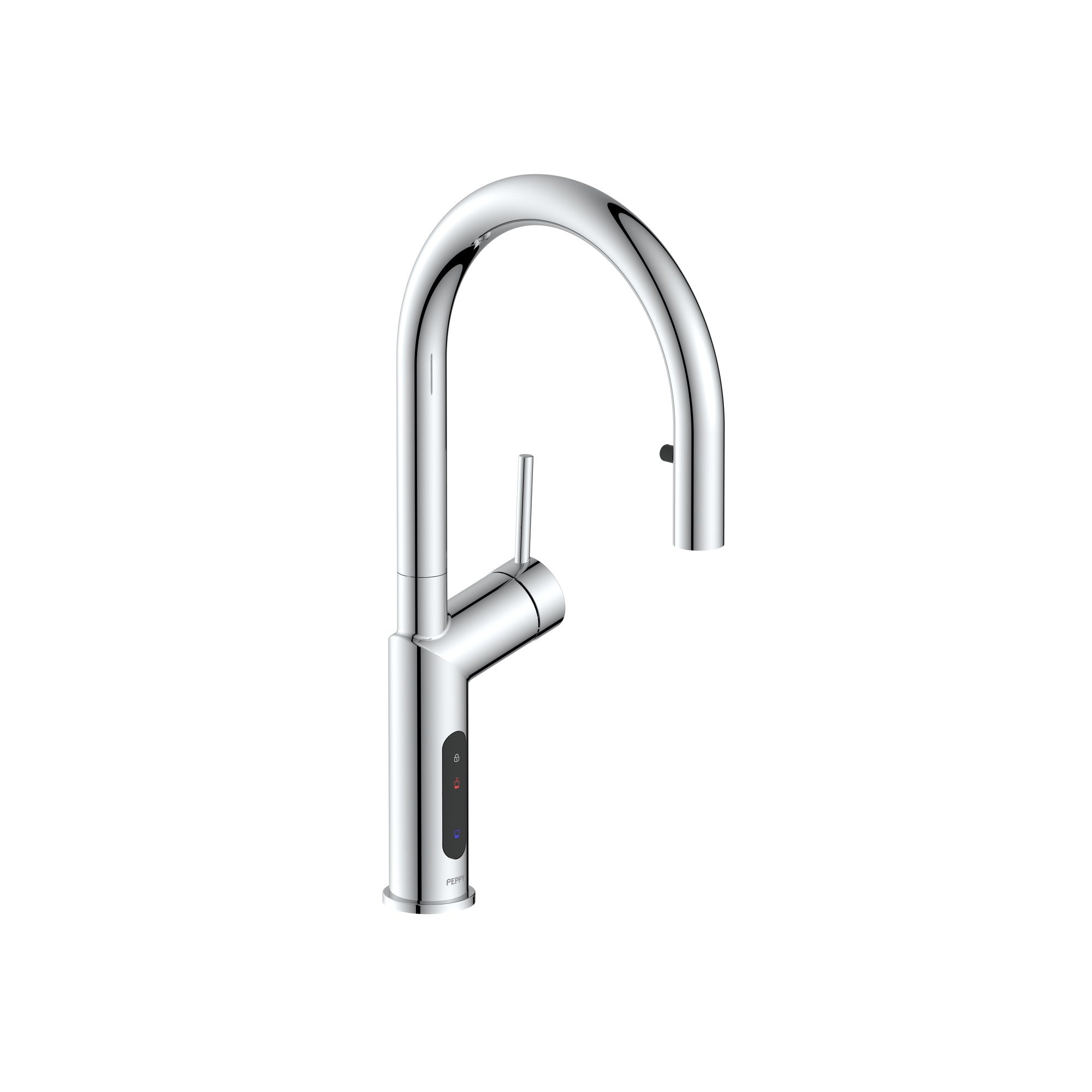 Peppy Taps Signature 4 in 1 Electronic Pullout Boiling and Ambient Filtered Tap Chrome
