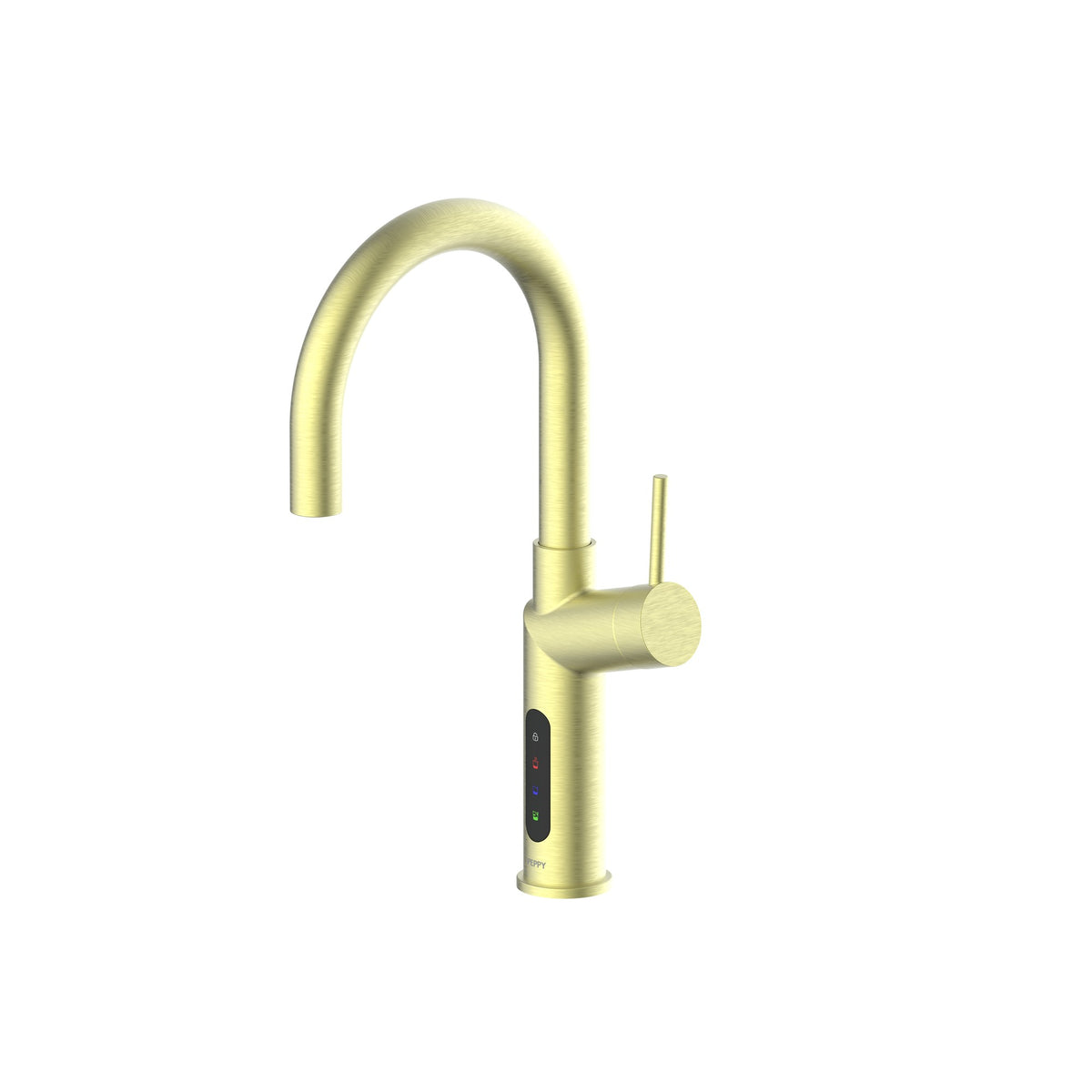 Peppy Taps Signature 5 in 1 Electronic Boiling, Chilled and Sparkling Filtered Tap Brushed Brass