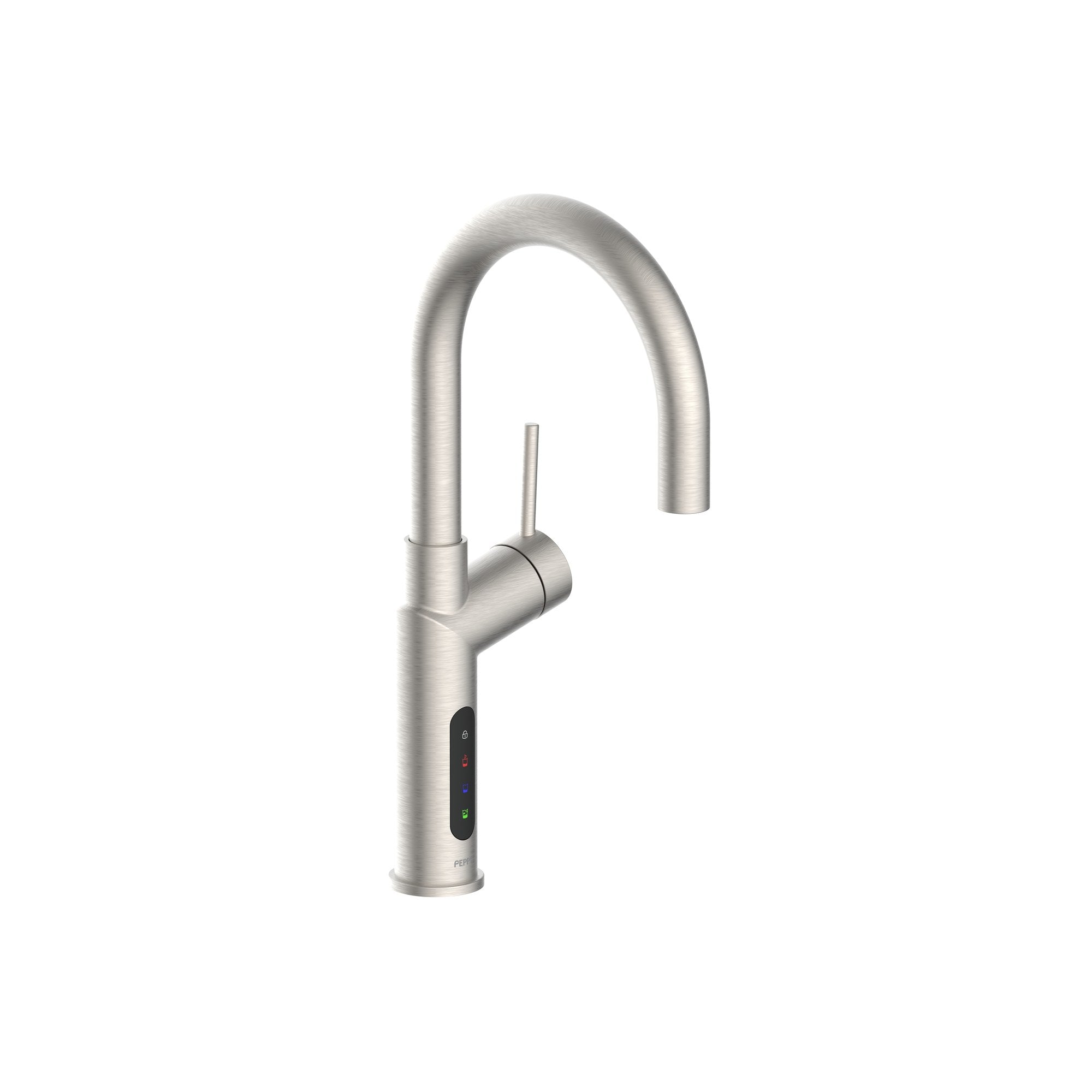 Peppy Taps Signature 5 in 1 Electronic Boiling, Chilled and Sparkling Filtered Tap Brushed Nickel